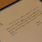 Pope's message in guest book